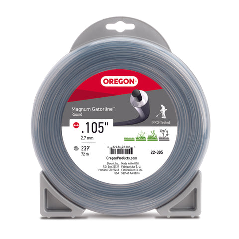 Oregon 22-305 Magnum Gatorline Round Trimmer Line, .105" by 228'