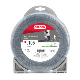 Oregon 22-905 Magnum Gatorline Square Trimmer Line .105" by 90' Donut