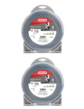 2PK Oregon 22-905 Magnum Gatorline Square Trimmer Line .105" by 90' Donut