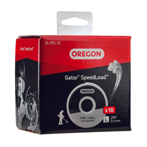 Oregon 24-595-10 Gator Speedload Trimmer Line .095" 10 Pack LG