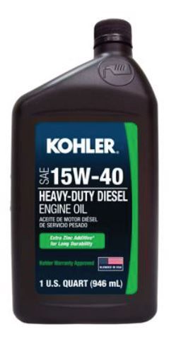 Kohler Part Number 25 357 48-S Genuine OEM Case of Oil 15W40 Heavy-Duty Diesel