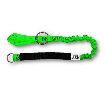 25Y13-48A - Hi-vis Green Tear Away Chainsaw Bungee Lanyard - Buck
