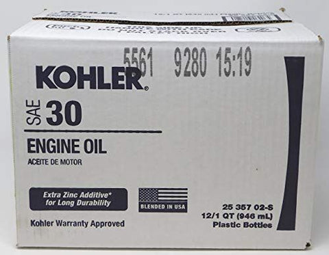 Kohler 25 357 02-S - Case of Oil - Magnum SAE 30