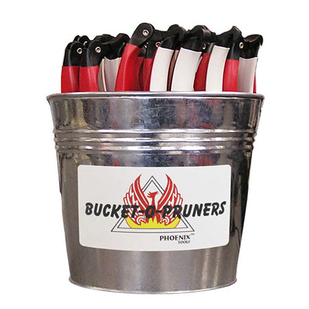 40022 - Phoenix 3/4" Professional Bucket "O" Pruners (24 Pruners) - Spyder