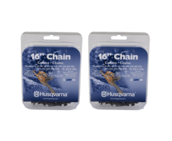 2PK Husqvarna 531300437 Genuine OEM H30-66 15" Clamshell Chain