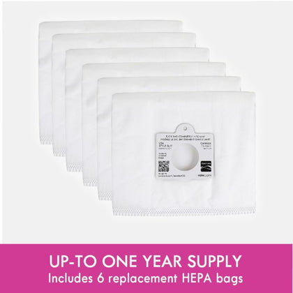 Cleva 53292 Genuine OEM Kenmore Type Q/C Vacuum Bags HEPA for Canister Vacuums (6 pack)