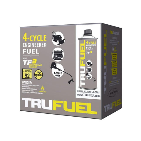 TruFuel 6527238 4-Cycle Fuel, 32 Oz (Pack of 6) Contains No Ethanol or Oil