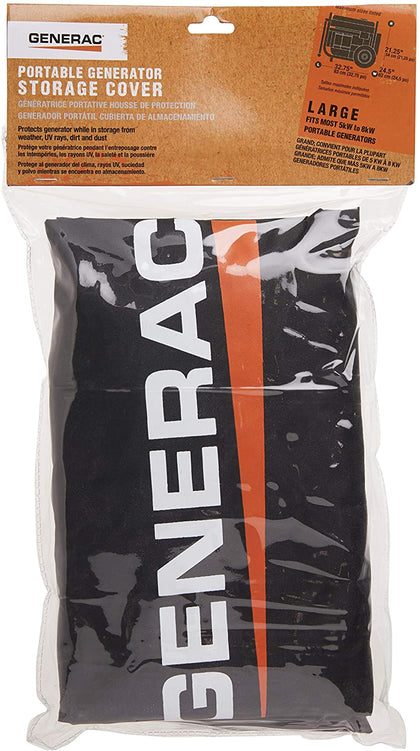 Generac 6811 Genuine OEM 5KW 8KW Black Portable Generator Storage Cover