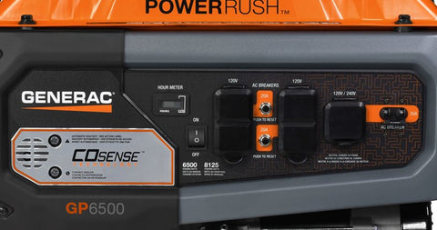 Generac GP6500 COSENSE 49ST Portable Generator With Powerush Advanced Technology - 7680