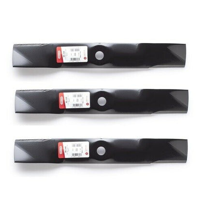 3PK Oregon 90-348 Mower Blades for 48" John Deere M127673 M127500 M145476