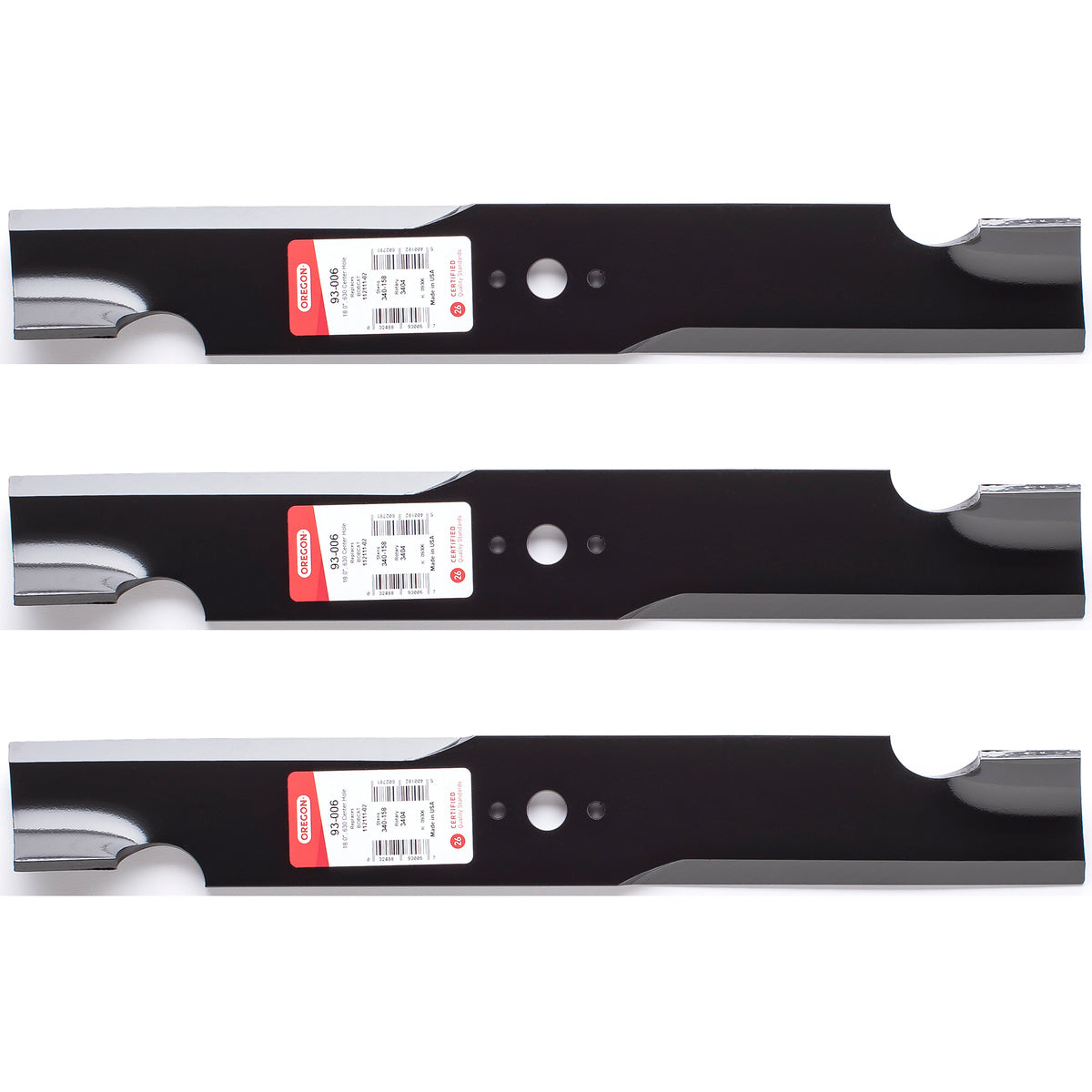 Oregon G5 Gator Blades 596-344 – 18-Inch Replacement For Ferris 52" Decks (Fits 21227S, 481711, 5021227)
