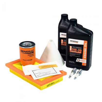 Generac A0002074708  Maintenance Kit with Proprietary 5W-20 Synthetic Oil for 14 – 17kW Air-Cooled Generators