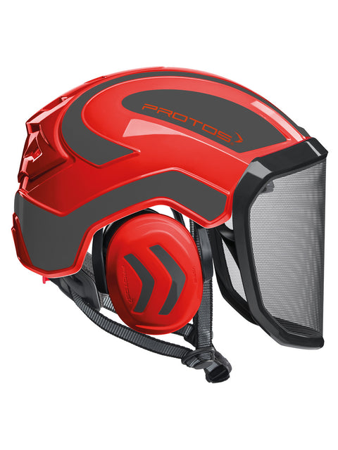 PROTOS-RDBK - Protos Integral Helmet – Red/Black - Pfanner