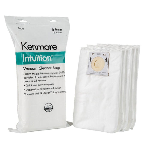 Cleva IB600 Genuine OEM Kenmore Vacuum Intuition Vacuum Bags (6-Pack)