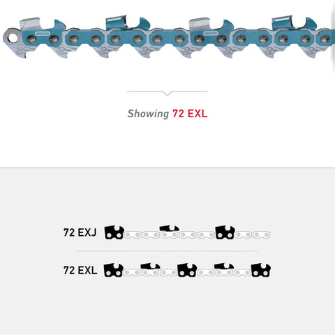 Oregon 72EXL093G PowerCut Saw Chain, 3/8"