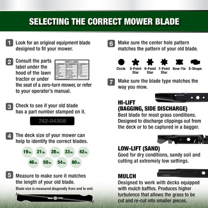 MTD 942-0742-X Genuine OEM Xtreme Mulching Blade for 22-inch Cutting Decks